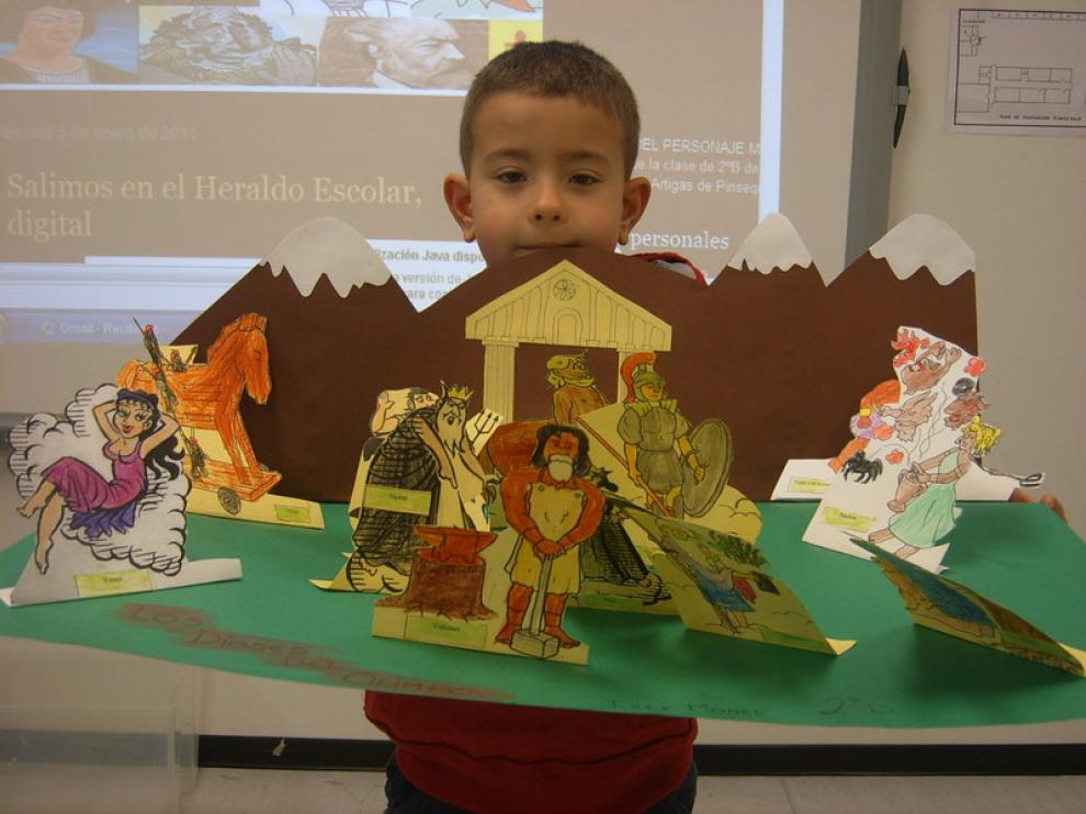 Mitología en el CEIP Miguel Artigas, de Pinseque