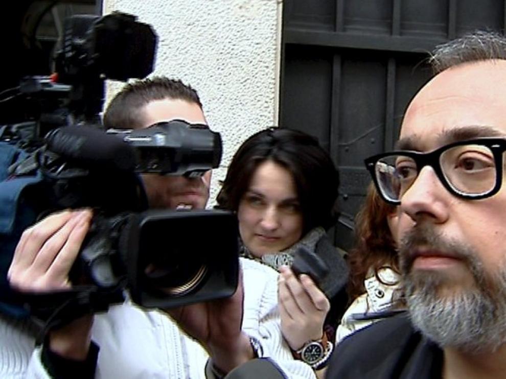 Álex de la Iglesia hoy, a su llegada a la Academia de Cine