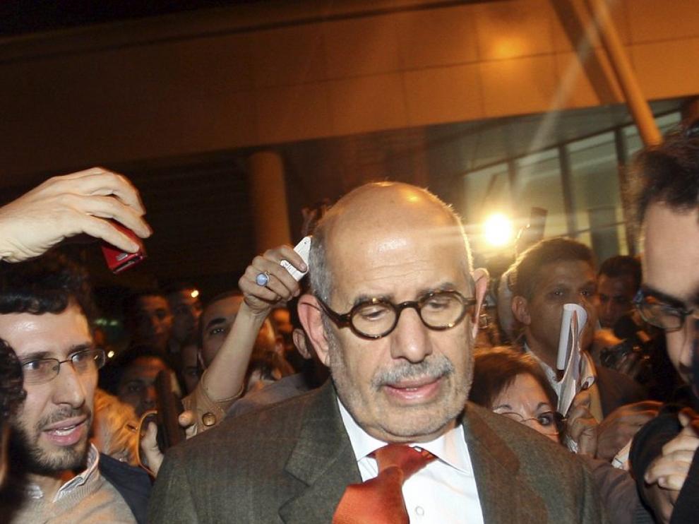 El premio nobel de la paz y dirigente de la oposición egipcia Mohamed el Baradei