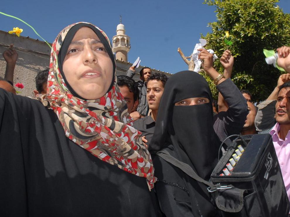 Manifestaciones en las calles de la capital de Yemen