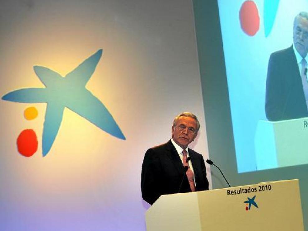 El presidente de La Caixa, Isidro Fainé