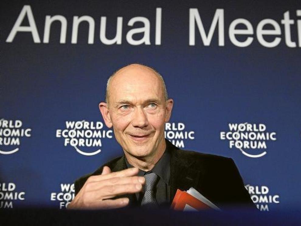 Pascal Lamy, director general de la Organización Mundial del Comercio (OMC), ayer en Davos.