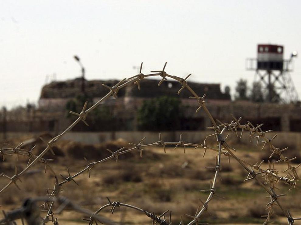 Ciudad de Rafah, frontera entre Egipto y Palestina