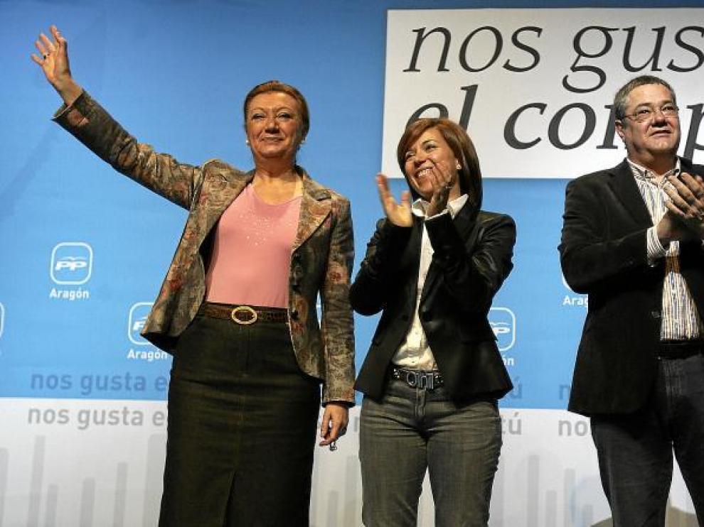 La candidata popular a la alcaldía de Huesca respaldada por la plana mayor del PP en Aragón