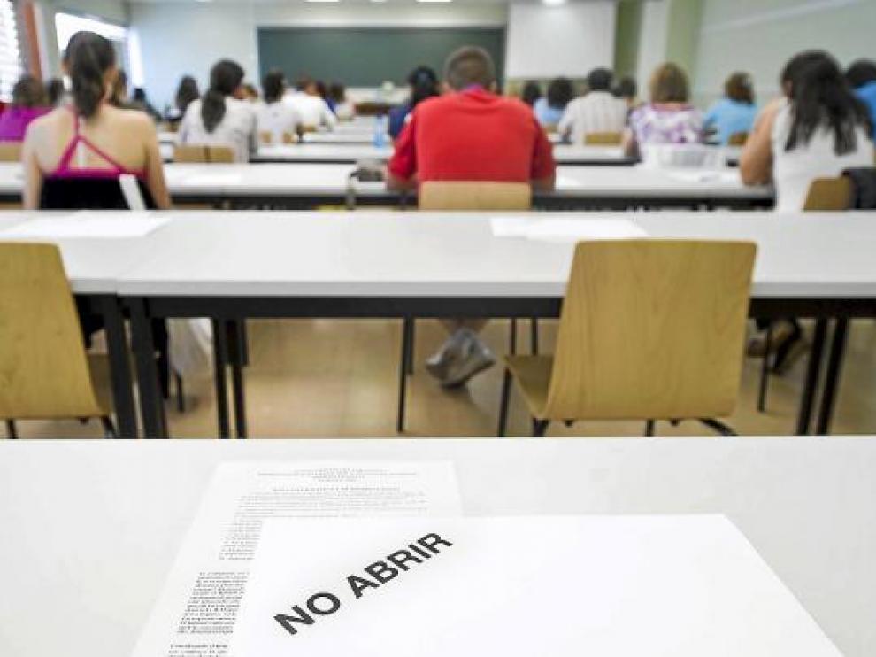 Una de las pruebas del proceso de selección de auxiliares administrativos del pasado mayo.