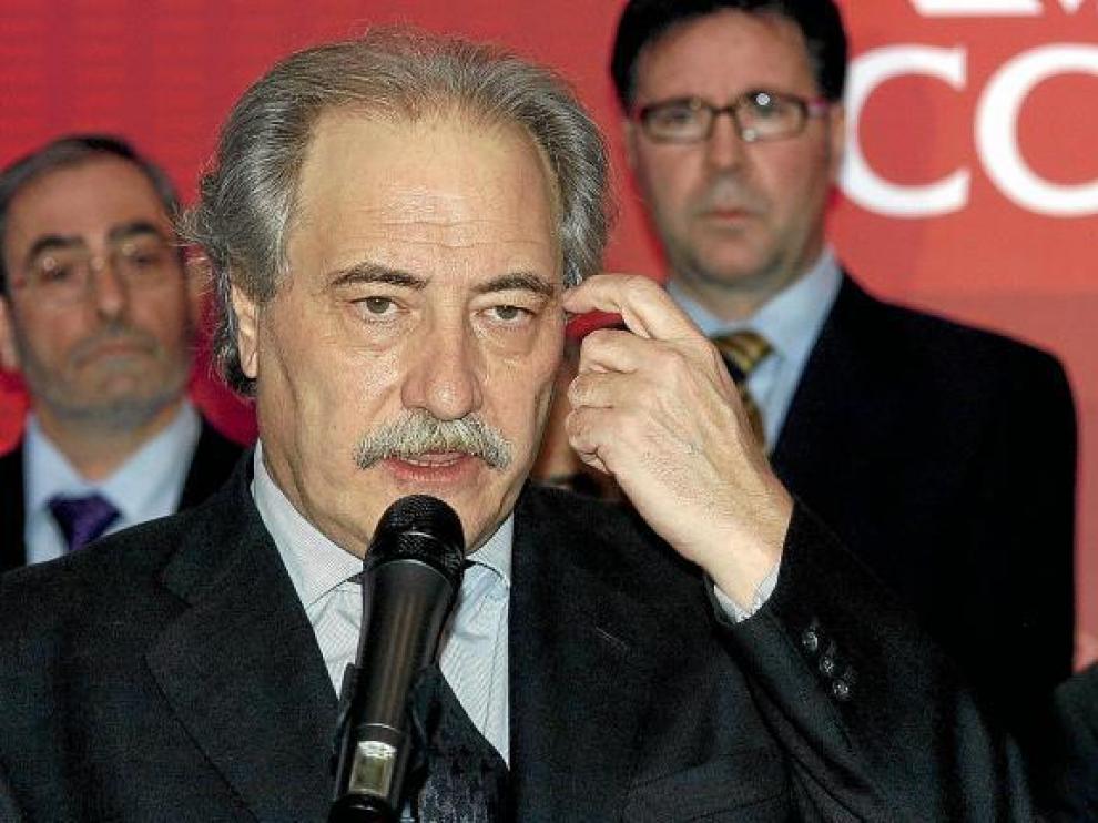 Juan Pedro Hernández Moltó, ex presidente de Caja Castilla-La Mancha, intervenida en 2009, en una imagen de archivo.