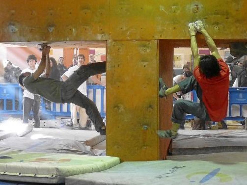 Dos de los participantes en el encuentro de este fin de semana en Jaca.