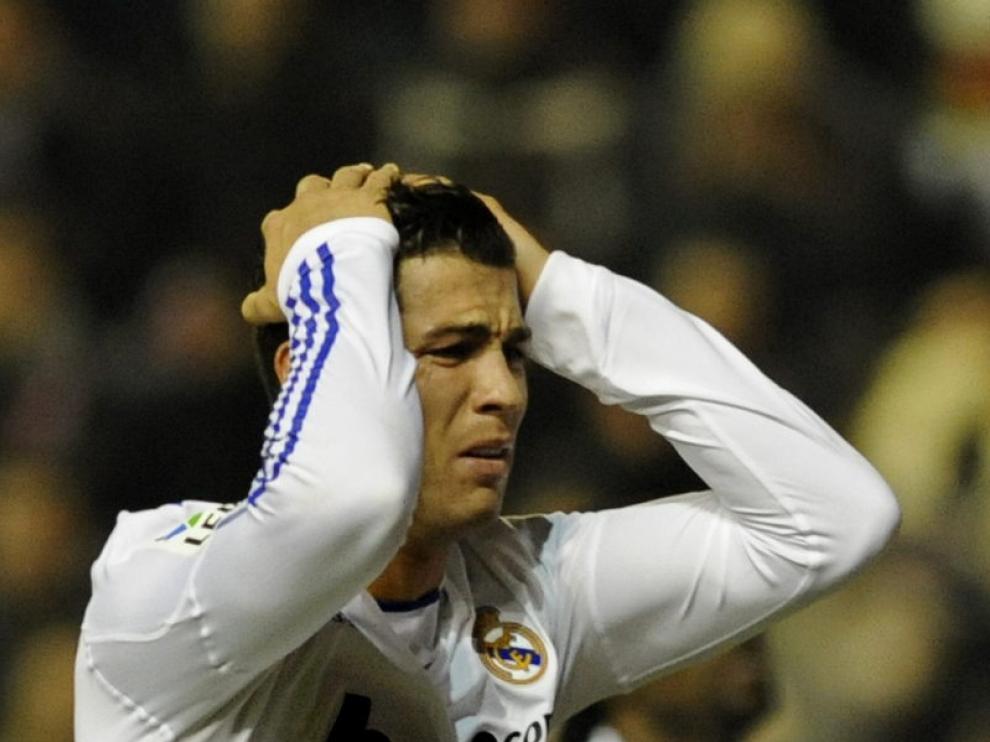 Cristiano Ronaldo se lamenta