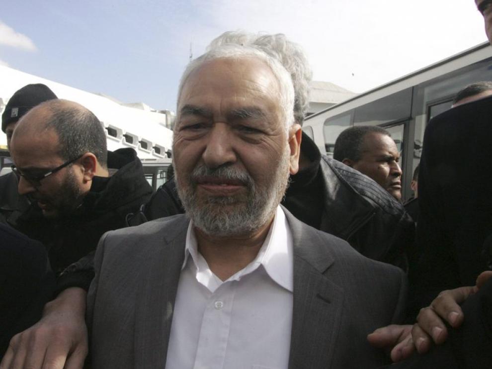 El histórico líder islámico Rachid Gannuchi