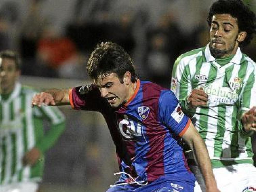 En la imagen, el delantero Jorge Galán.