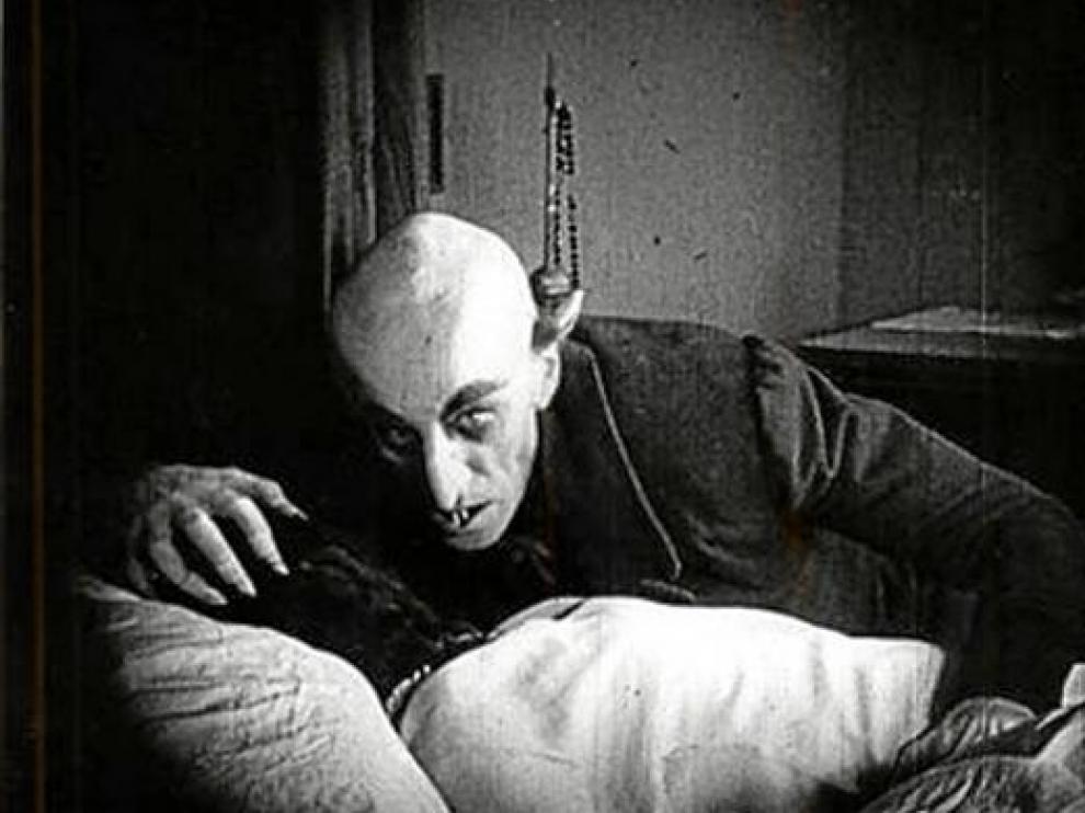 Max Schreck, caracterizado como el vampiro Nosferatu en el filme de F. W. Murnau.
