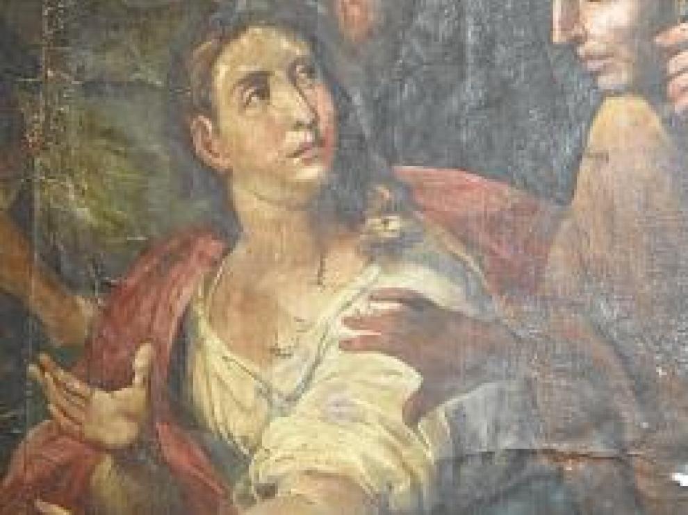 Detalle antes de la restauración