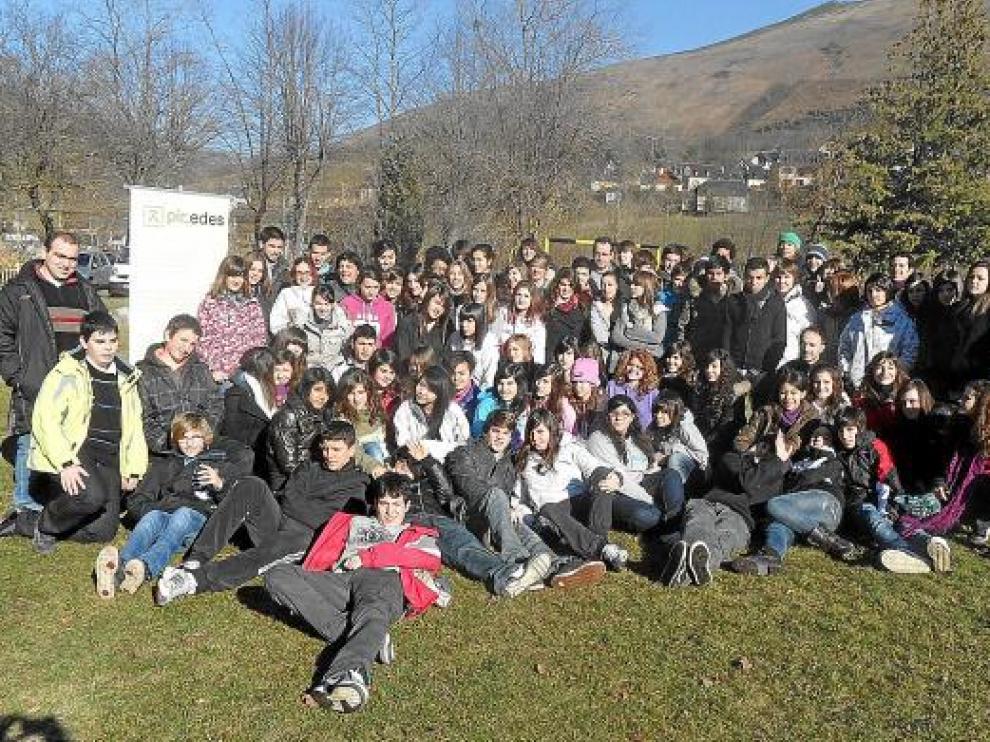 Participantes en el encuentro del programa Pir_edes celebrado en Arreau (Francia).