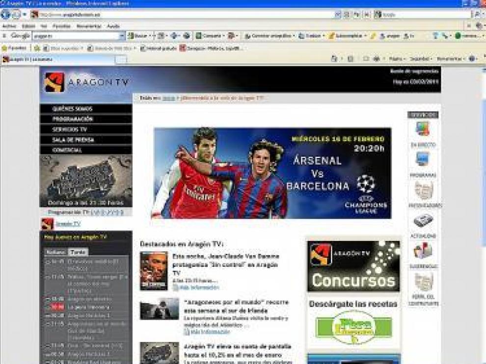 Página web de la cadena