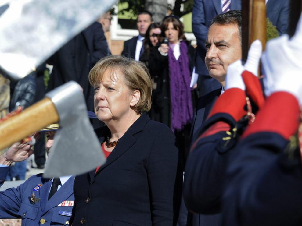 Merkel, en esu visita a España