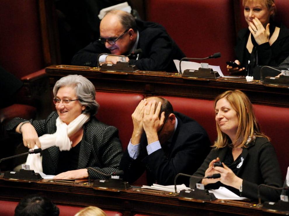 Votación en el Parlamento italiano