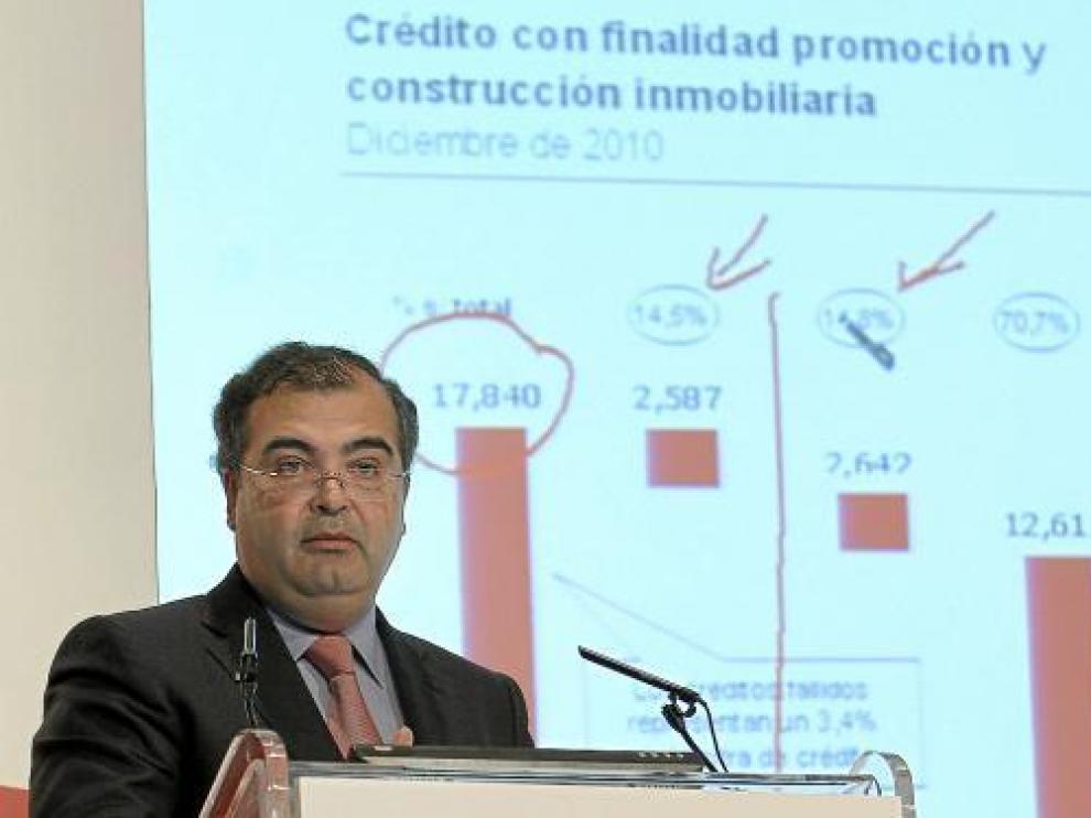 Ángel Ron, presidente del Banco Popular, en la presentación de resultados.