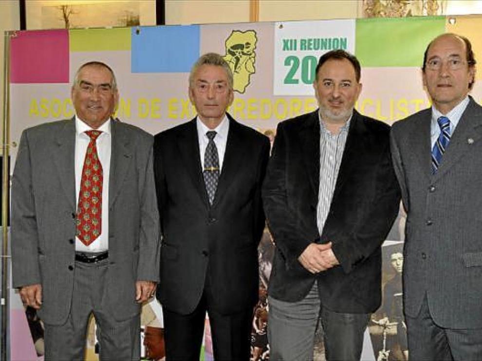 Bonacho, Valero Ibáñez, Miguel Gay y Adolfo Ibáñez, protagonistas en la fiesta de ayer.
