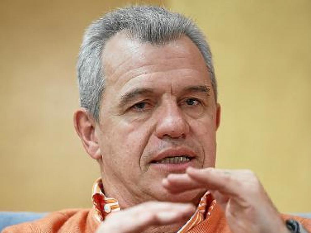 Javier Aguirre, en la sede del Zaragoza