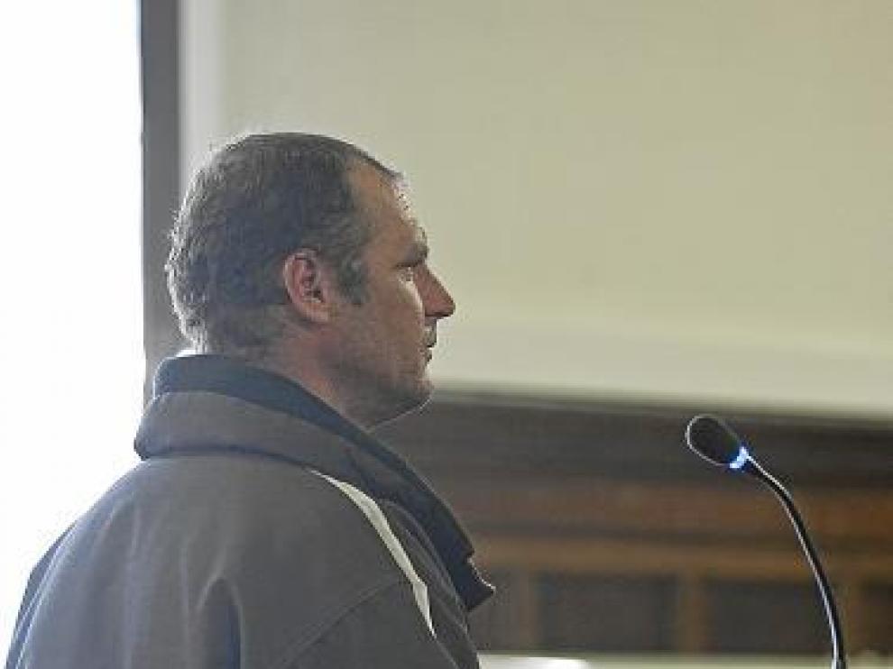 El acusado, ayer, durante el juicio celebrado en la Audiencia.