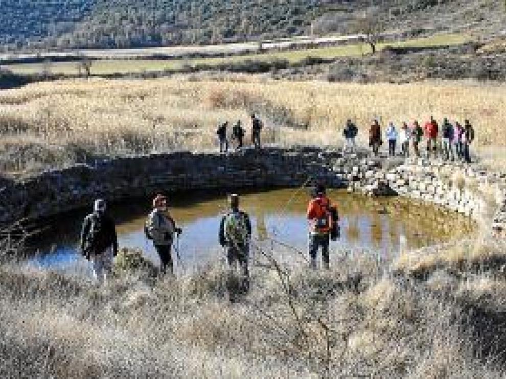 Visita al pozo de sal de la localidad ribagorzana.