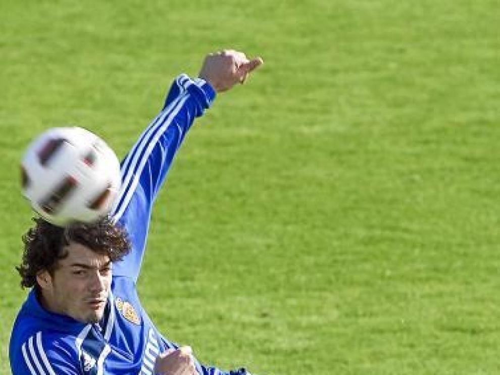 Matteo Contini, en un entrenamiento.