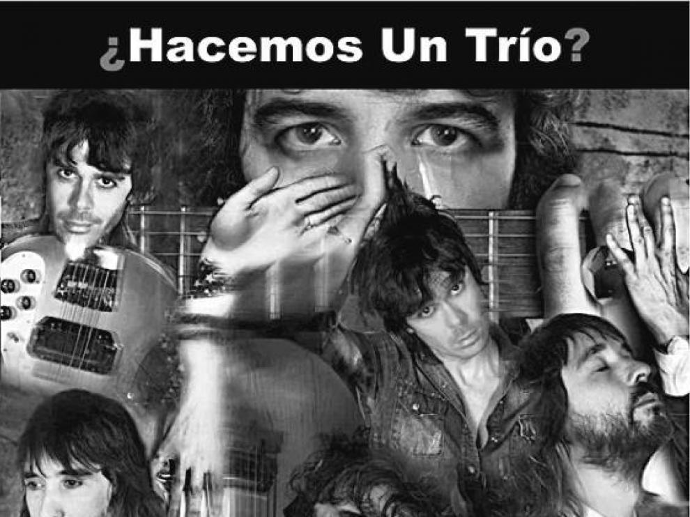 Sidonie, en formato trío, en el cartel promocional del concierto.
