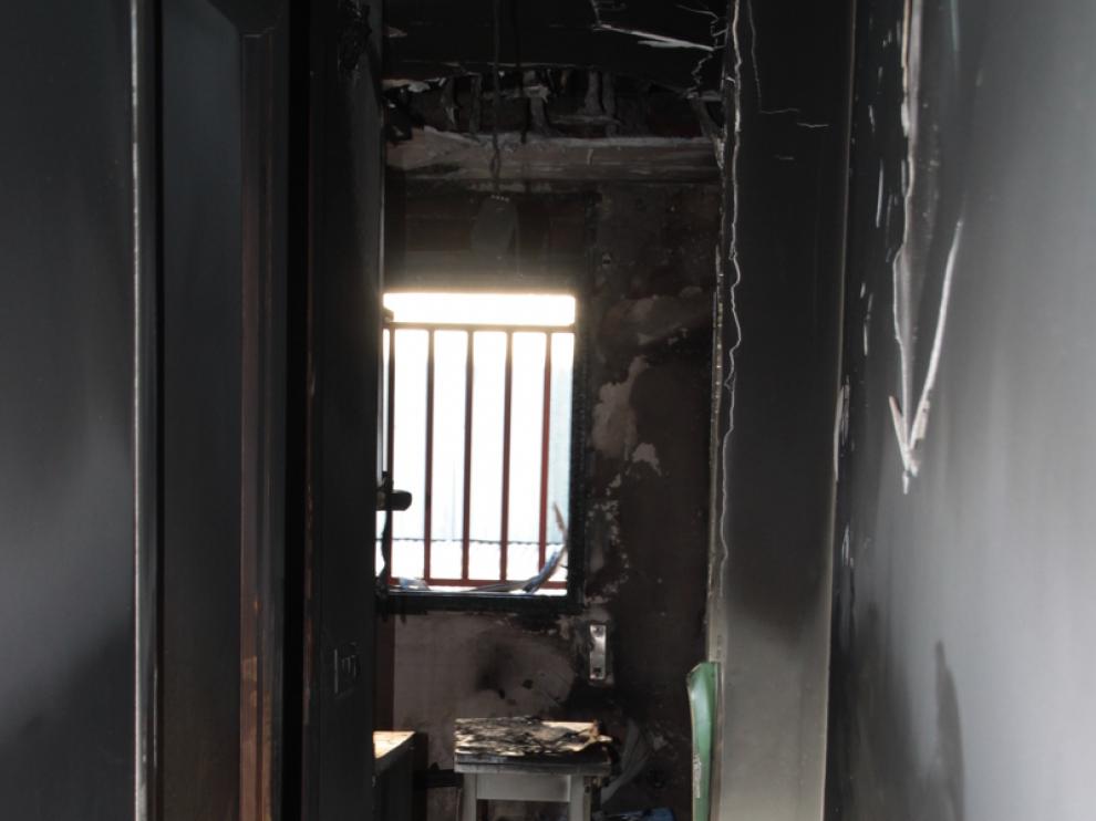 Imagen de la vivienda afectada
