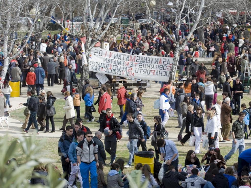 Cincomarzada en el Parque de Oriente, en 2010