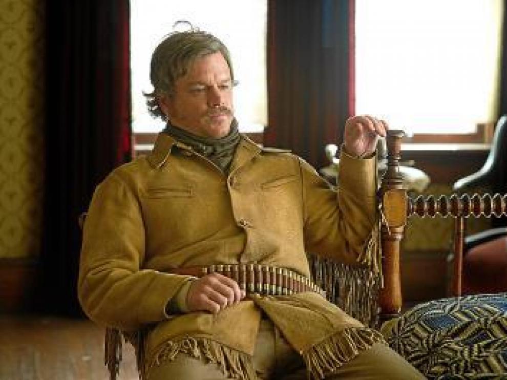 Matt Damon, en un fotograma de 'Valor de ley', de los hermanos Coen.