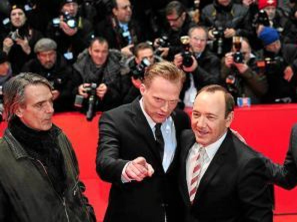 Jeremy Irons, Paul Bettany, Kevin Spacey y Zachary Quinto, en Berlín.