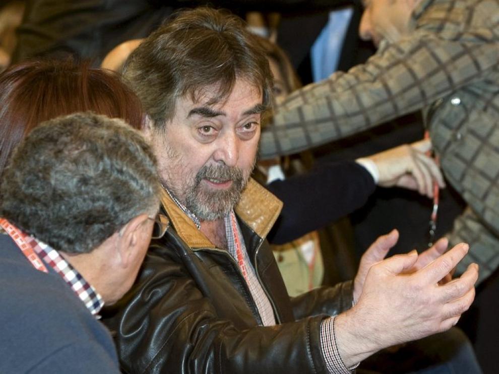 El alcalde de Zaragoza, Juan Alberto Belloch, durante la convención en Sevilla