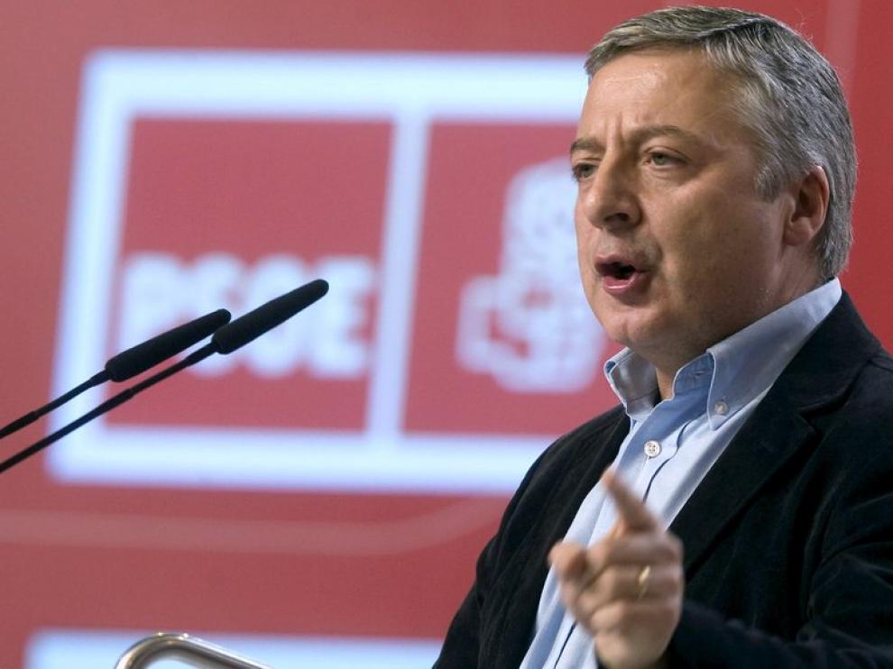 José Blanco durante su discurso