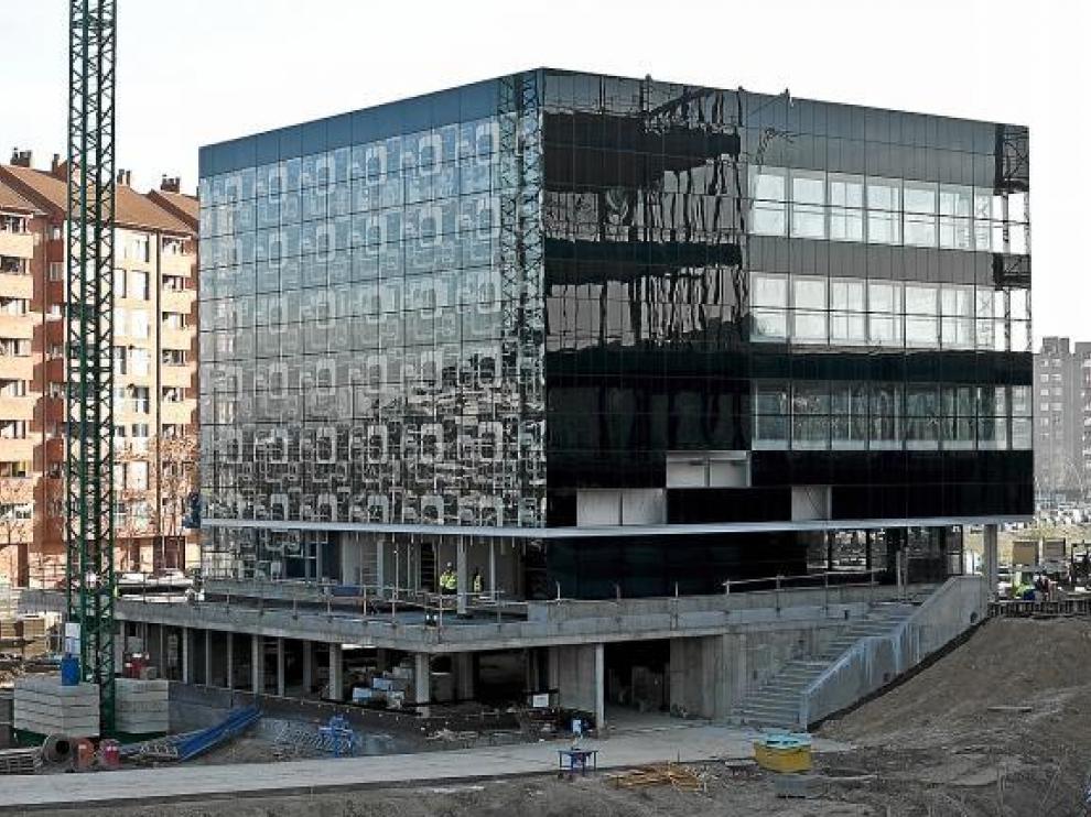 Imagen del edificio de emisiones cero, situado en el barrio de La Almozara.