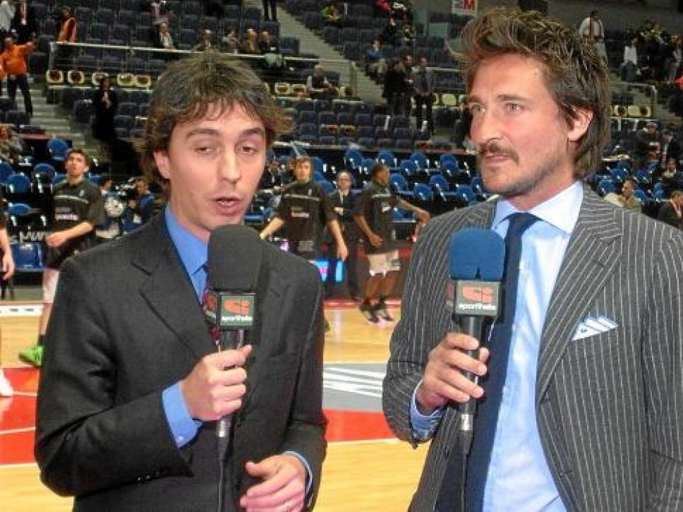 Gianmarco Pozzecco colaboró con el canal televisivo Sportitalia durante la pasada Copa del Rey.