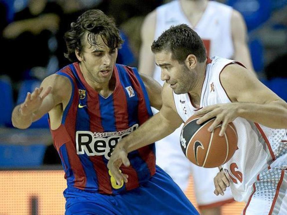 Carlos Cabezas en un partido contra el Regal Barcelona.