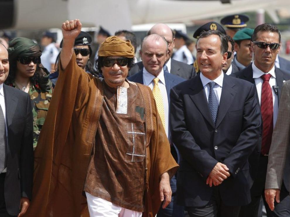 Imagen de archivo de Gadafi.