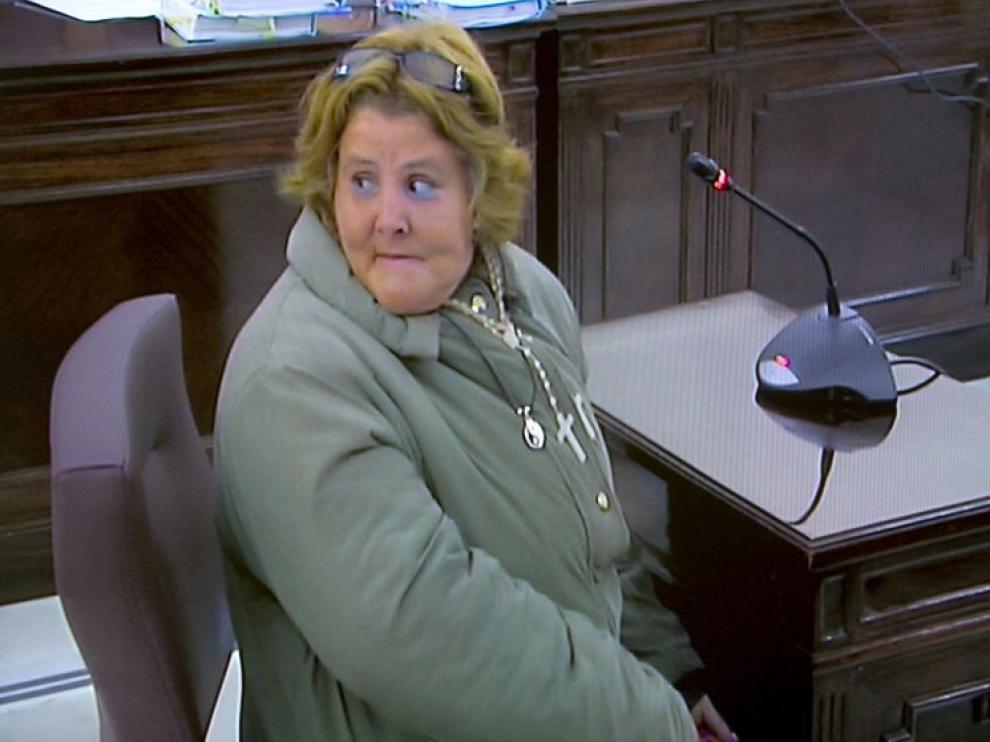 Isabel García durante el juicio