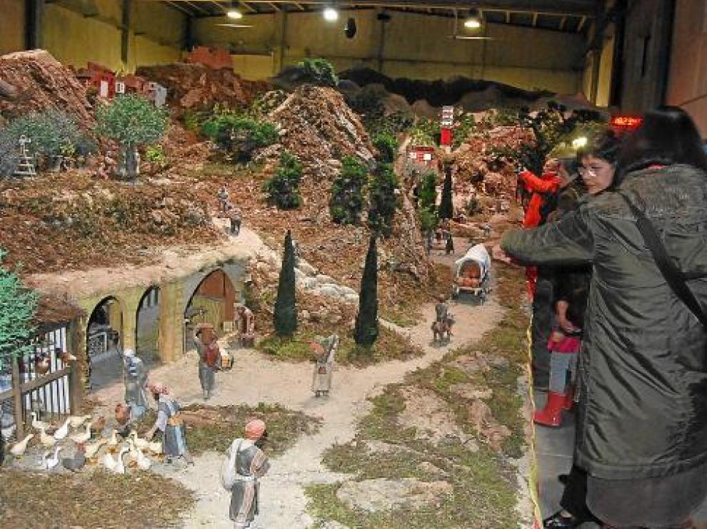 Imagen de la última edición del belén monumental de Monzón.