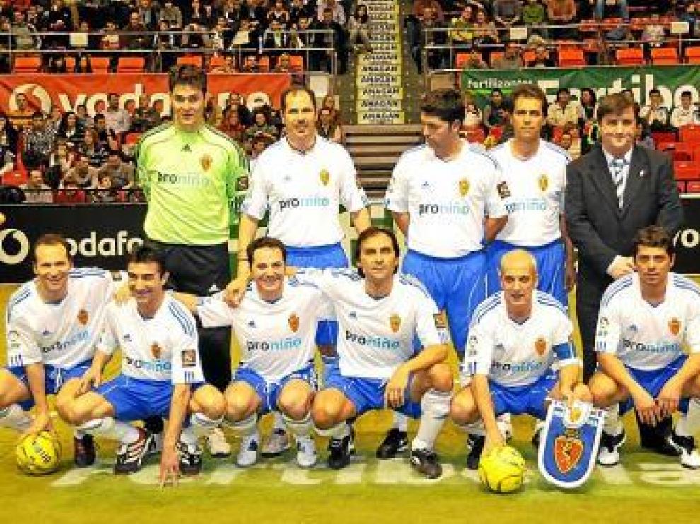 El Zaragoza 'indoor', en su primer partido.