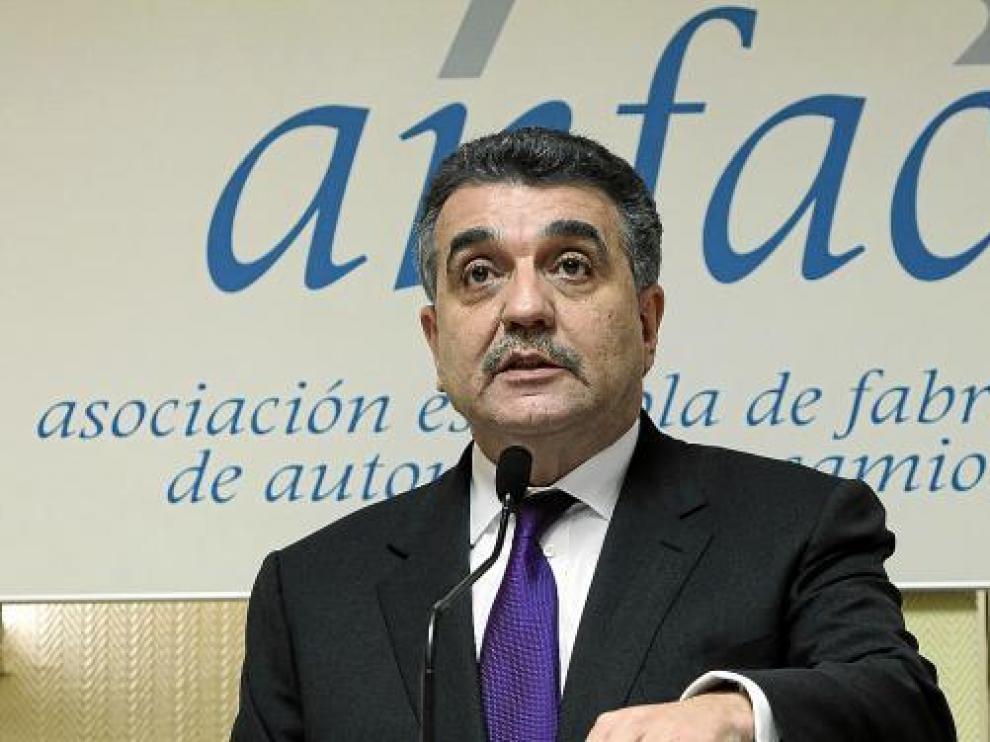 Francisco Javier García Sanz, presidente de Anfac, ayer ante la prensa.
