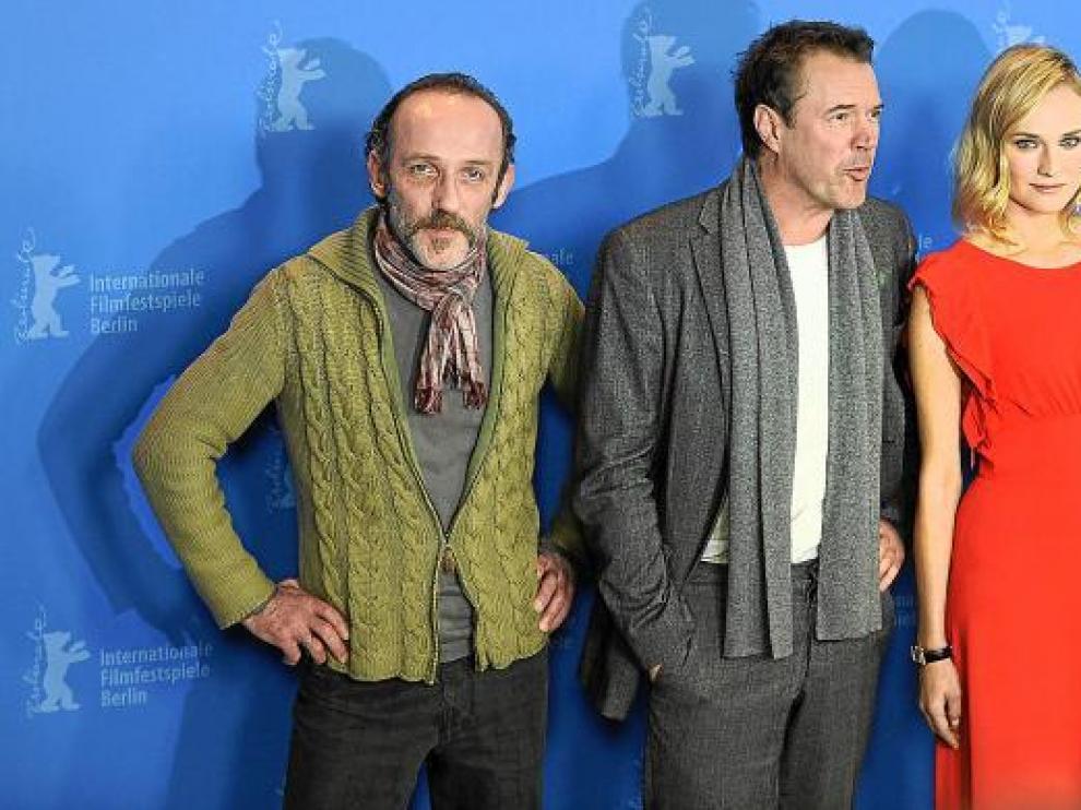 De izquierda a derecha: los actores Karl Markovics, Sebastian Coch, Diane Kruger y el director Jaume Collet-Serra, en la Berlinale.