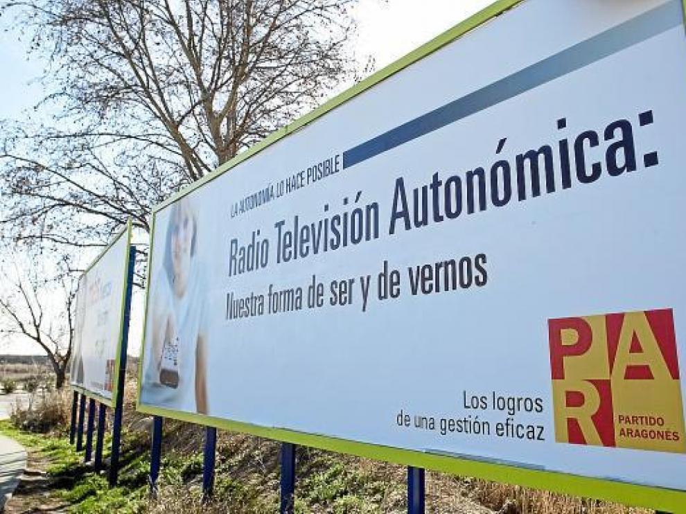 Imagen de una de las nuevas vallas del PAR.