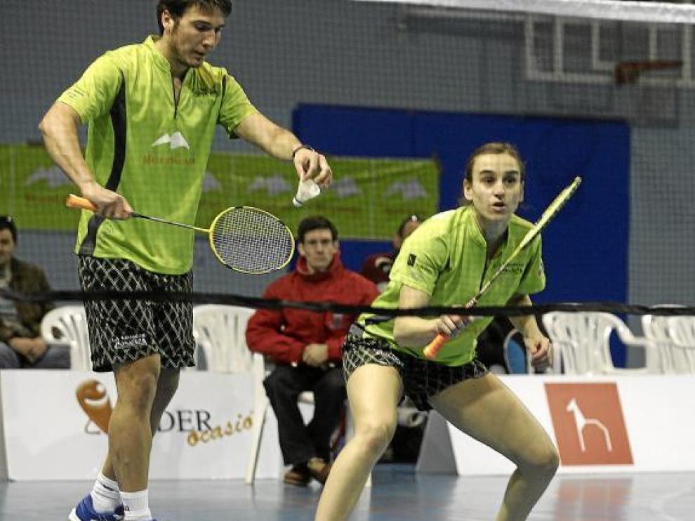 Yoana Martínez y David Leal a punto estuvieron de conseguir la victoria en dobles mixtos.