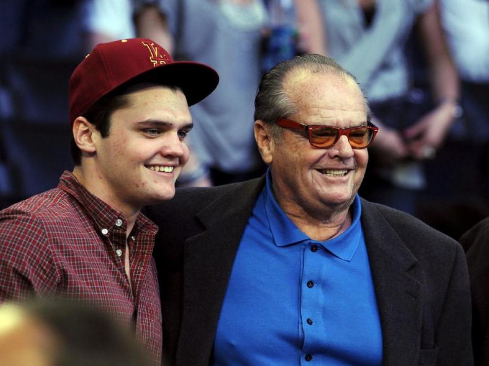 Jack Nicholson durante el All Star Game