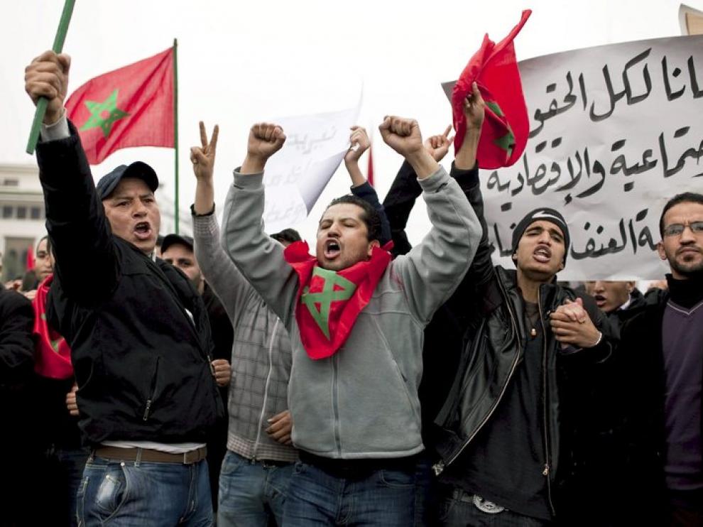 Protestas en Marruecos.