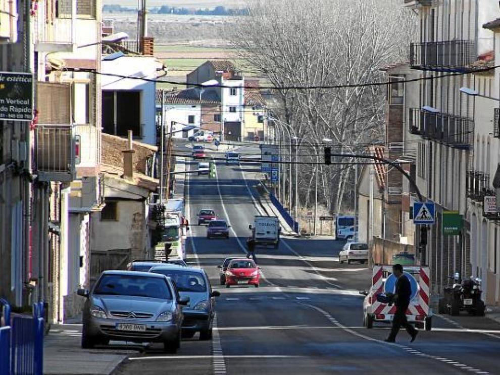 Imagen de la travesía de Monreal, donde se produjeron denuncias que han provocado quejas.