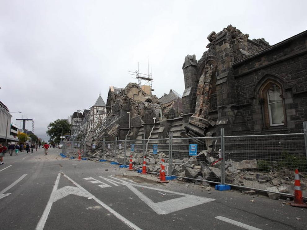 Daños por el terremoto en Christchurch