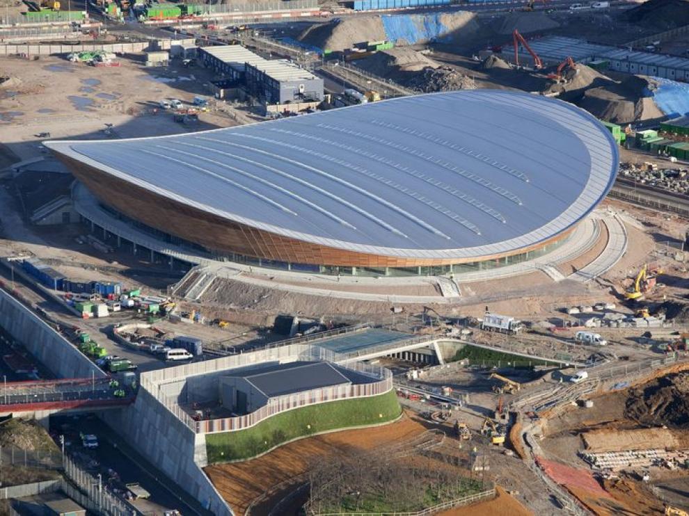 Imagen aérea del nuevo velódromo londinense