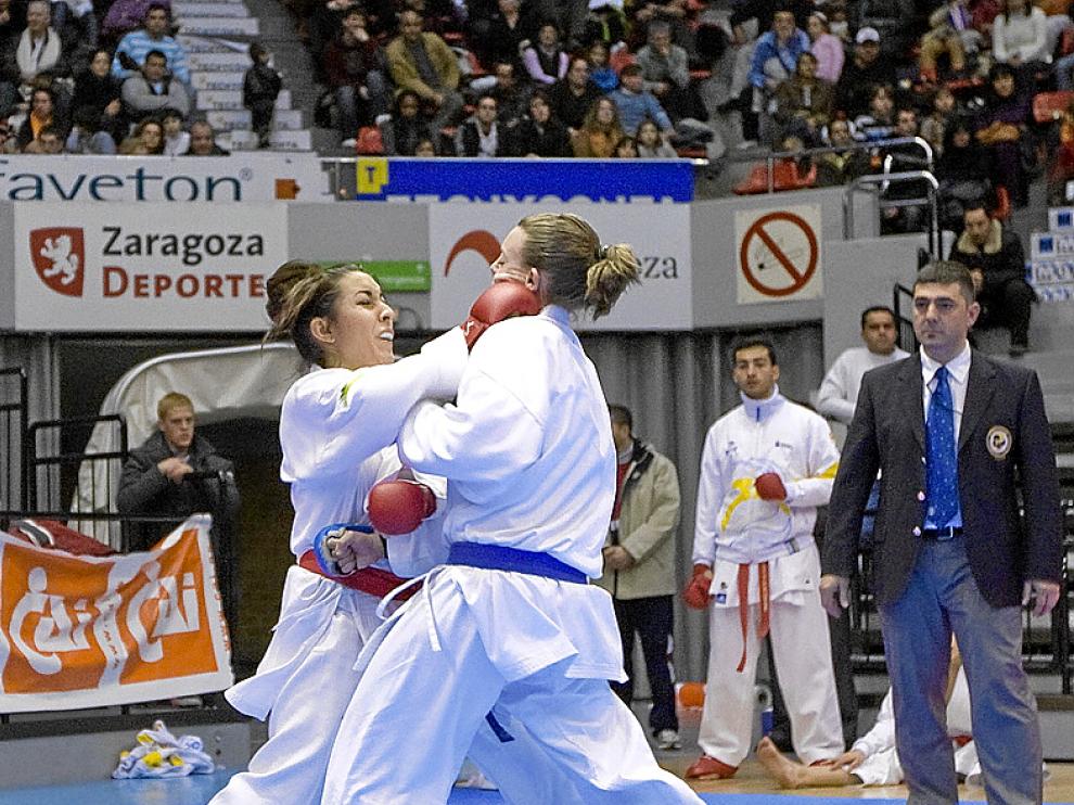 Un combate senior de la pasada edición